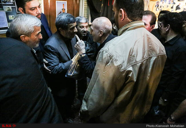 مراسم ترحیم برادر محمود احمدی نژاد
