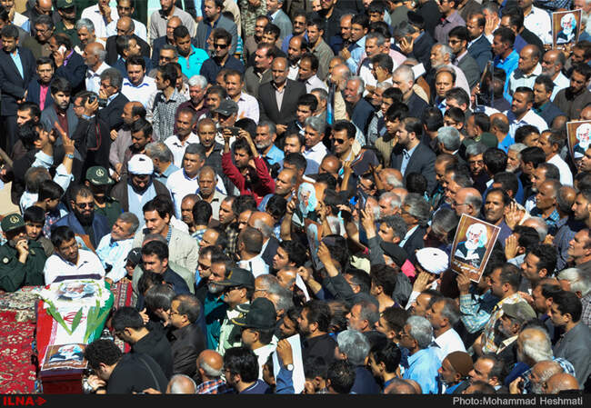مراسم تشییع پیکر حمید سبزواری 