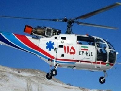 عملیات بالگرد اورژانس هرمزگان و نجات یک کوهنورد در کوه گاوبست بستک