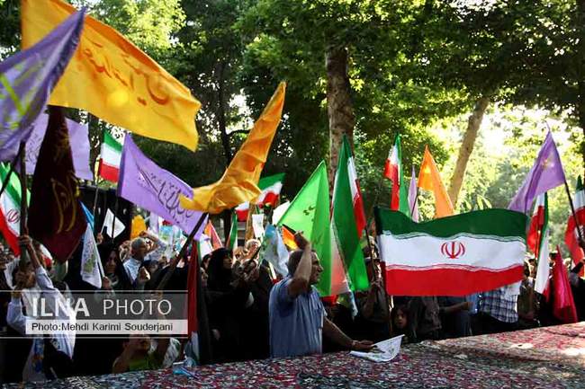 راهپیمایی غدیر با شعارایران ذوالفقار علی(ع) در اصفهان