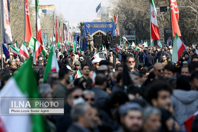 مراسم تشییع پیکر مطهر شهدای ناوشکن دنا / 1