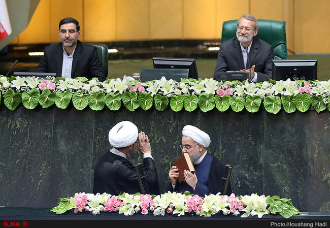 حواشی مراسم تحلیف دوازدهمین دوره ریاست جمهوری به روایت تصویر