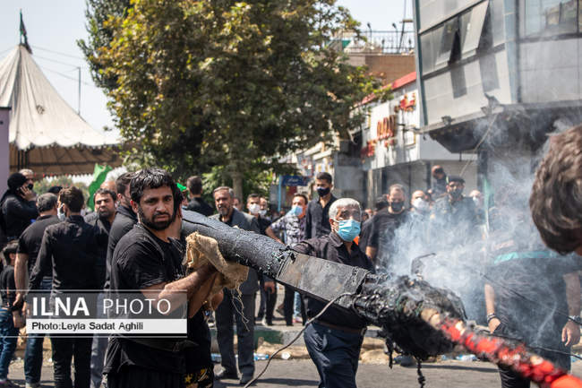 خیمه سوزان عاشورا 1400 در بازار تهران