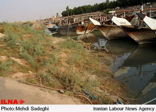 گزارش تصویری از آلودگی و تخریب محیط زیست رودخانه زهره هندیجان