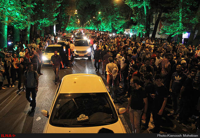 جشن هسته ای در خیابان های تهران -3