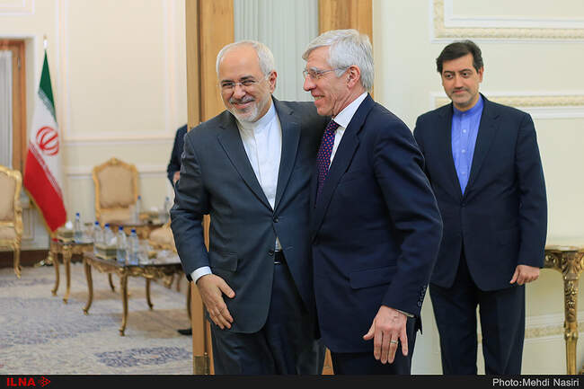 Former British FM Jack Straw Meets Javad Zarif