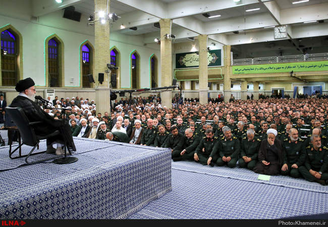 دیدار فرماندهان سپاه پاسداران انقلاب اسلامی با رهبر انقلاب اسلامی