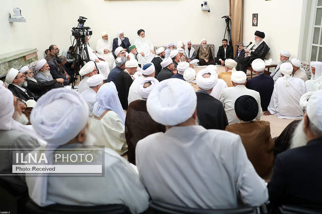 دیدار جمعی از علما، امامان جمعه و مدیران مدارس علمیه اهل سنت سراسر کش