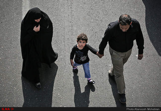 پیاده روی جاماندگان اربعین در تهران 