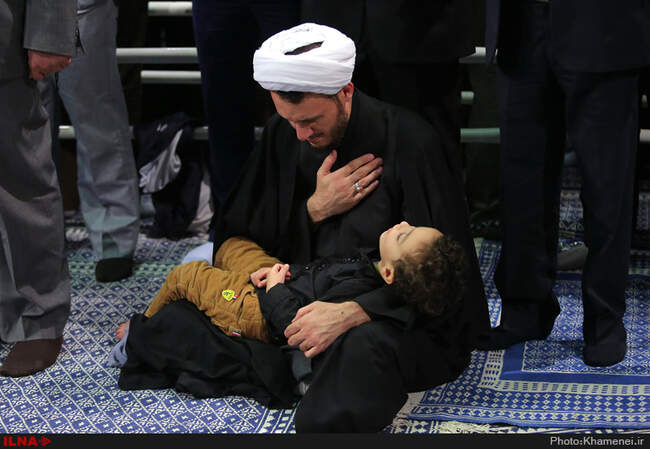 مراسم عزاداری و سوگواری شهادت حضرت فاطمه‌ی زهرا(س) با حضور رهبر انقلاب اسلامی