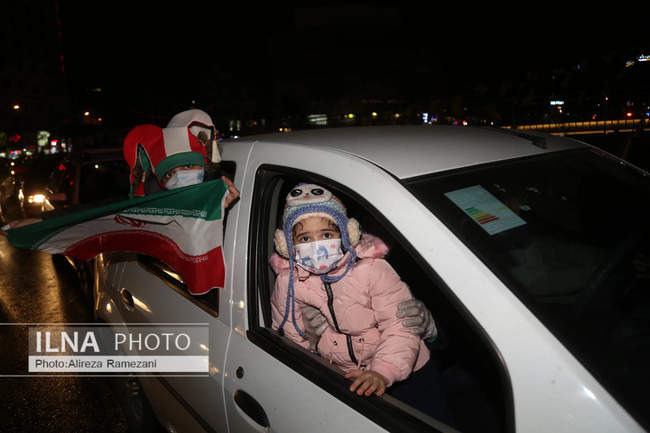 شادی مردم پس از صعود ایران به جام جهانی قطر