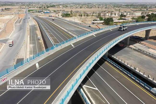 افتتاح پروژه بزرگ مجموعه پلهای شهید سلیمانی اصفهان توسط وزیر راه و ش