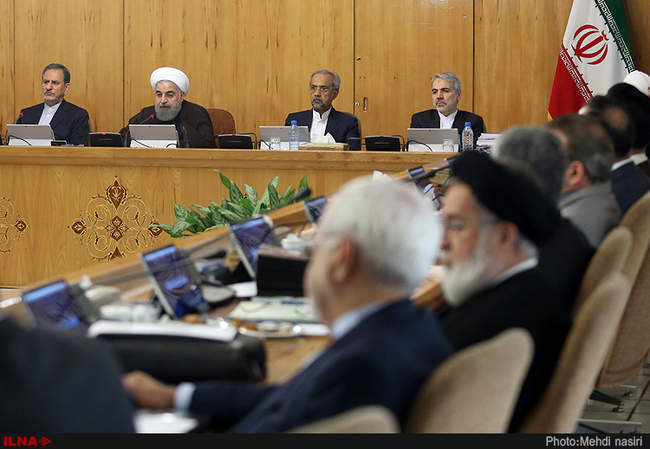 اولین جلسه هیات دولت پس از انتخابات ریاست‌جمهوری/ روحانی و جهانگیری 