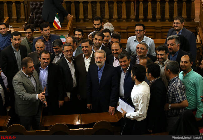 نشست خبری رئیس مجلس شورای اسلامی 