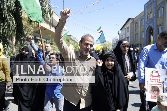 راهپیمایی روز قدس استان قم