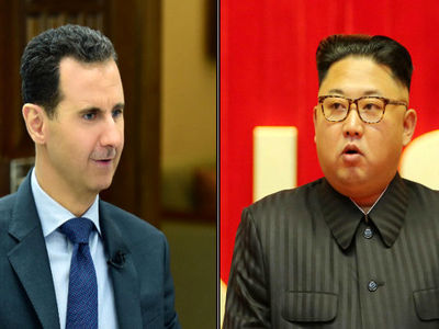 نامه تشکر اسد به رهبر کره‌شمالی