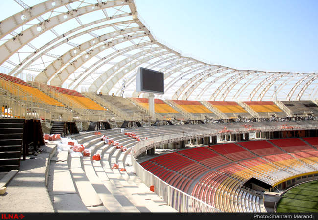آماده سازی ورزشگاه نقش جهان برای روز افتتاحیه