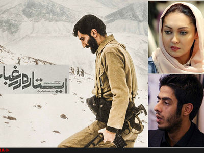 استقبال نیکی کریمی و فرزند خسروشکیبایی از نمایش "ایستاده درغبار"