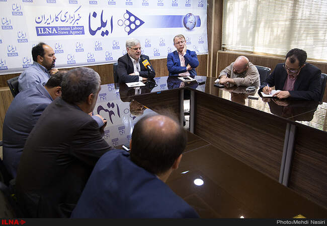 بازدید سید تقی نوربخش مدیر عامل سازمان تامین اجتماعی از خبرگزار کار ایران