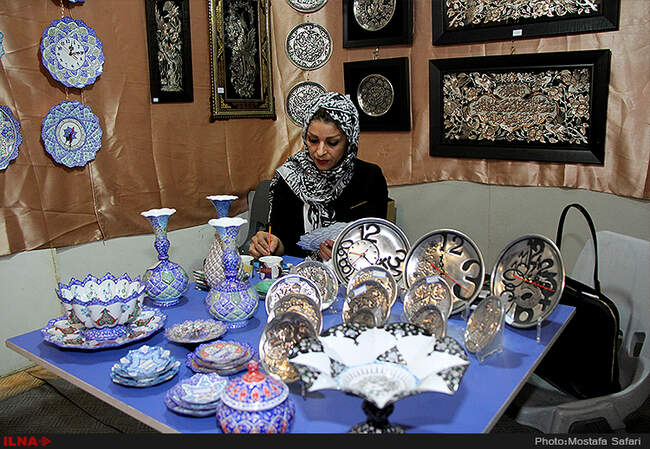 افتتاح نمایشگاه عیدانه صنایع دستی با حضور زهرا احمدی پور، رییس سازمان میراث فرهنگی، صنایع دستی و گردشگری
