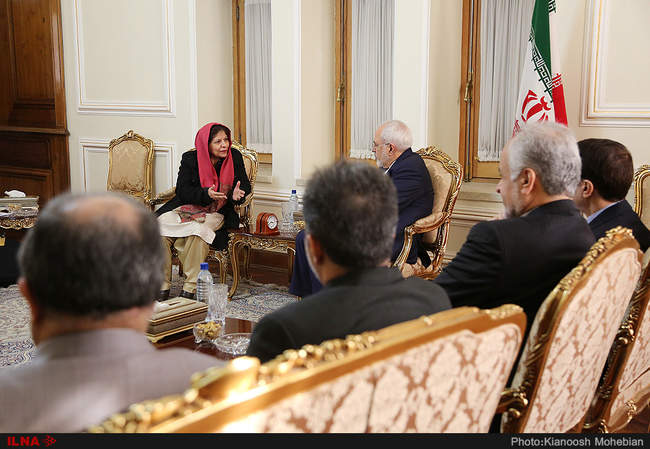 دیدار شمشاد اختر معاون دبیر کل سازمان ملل متحد با ظریف