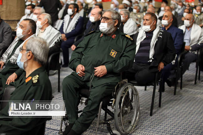 دیدار پیشکسوتان دفاع مقدس با رهبر انقلاب اسلامی  