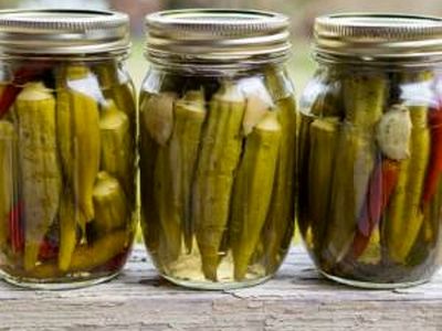 طرز تهیه ترشی بامیه خانگی 