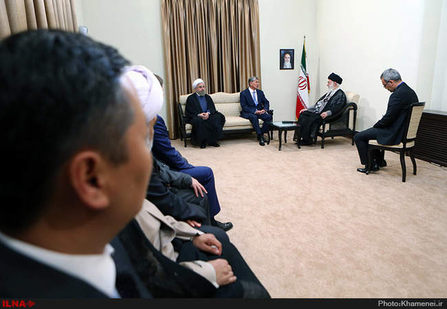 دیدار رئیس‌جمهور قرقیزستان با رهبر انقلاب