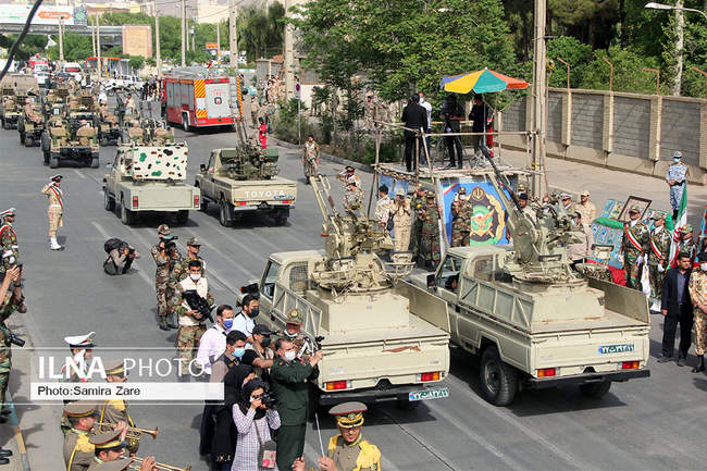 مراسم رژه روز ارتش درشیراز