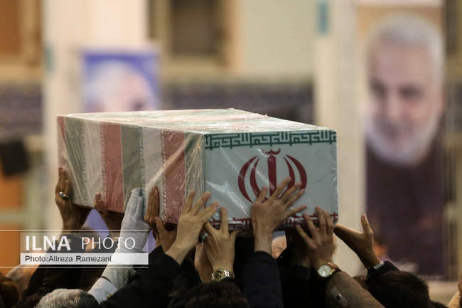 مراسم وداع با ۱۵۰ شهید گمنام دفاع مقدس در مصلی تهران