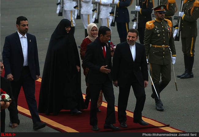 ورود جوکو ویدودو  رئیس جمهور اندونزی به تهران