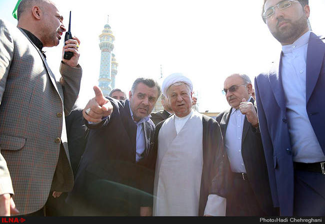 سفر آیت الله هاشمی رفسنجانی به قم