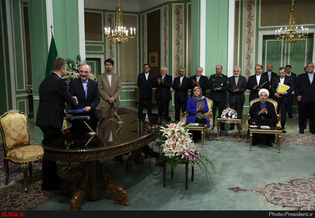 استقبال رسمی روحانی از رییس جمهوری کرواسی 