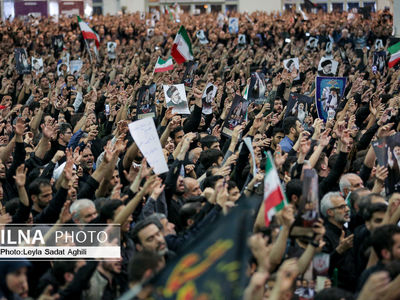 وداع با پیکر رئیس جمهور و شهدای خدمت در مصلی تهران