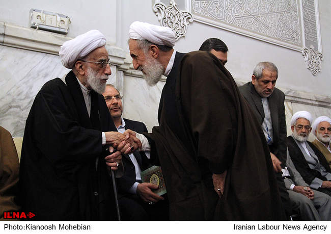 مراسم ترحیم همسر آیت الله جنتی