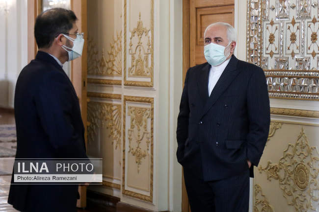 دیدار وزیر خارجه قطر با محمد جواد ظریف