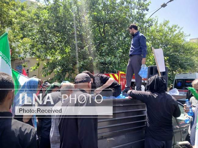آیین وداع و تشییع پیکر قائد شهید