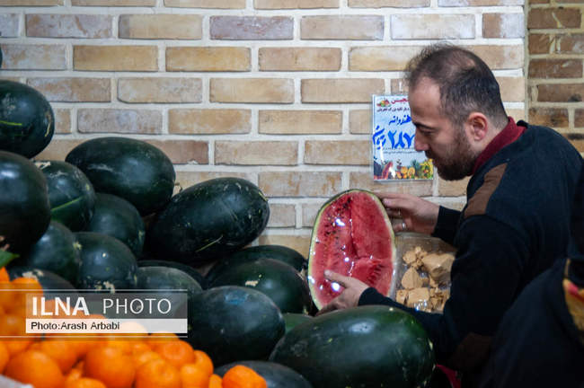  بازار تجریش تهران در آستانه شب یلدا