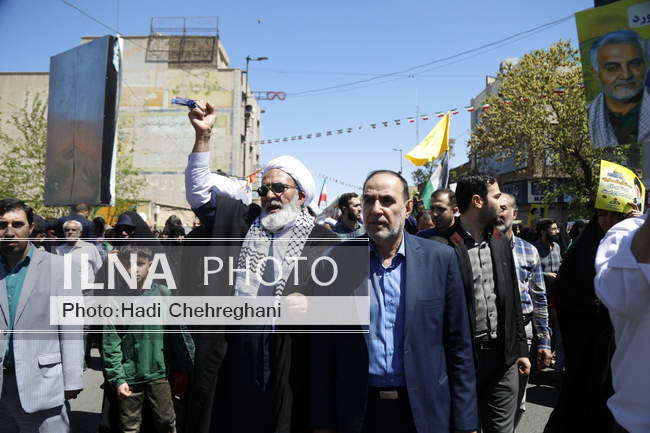 راهپیمایی روز قدس استان قم