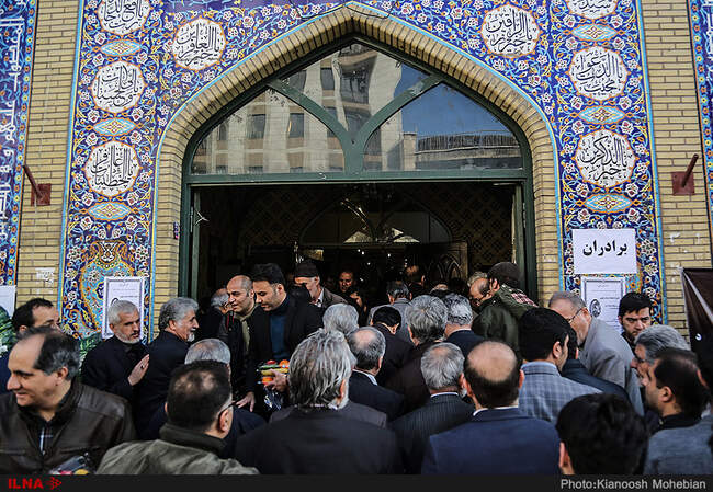 مراسم ختم مادر زهرا رهنورد