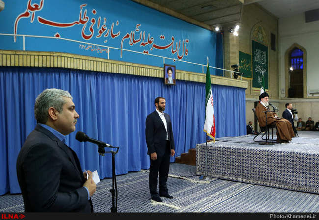 دیدار شرکت‌کنندگان در نهمین همایش ملی نخبگان فردا با رهبر انقلاب