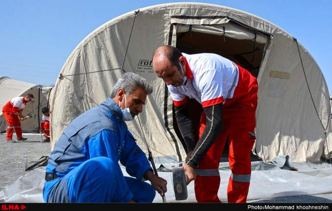  مانور تیم های درمان اضطراری (BHCU) جمعیت هلال احمر استان خراسان رضوی در