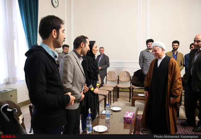 دیدار جمعی از فعالان رسانه‌ای با آیت الله هاشمی رفسنجانی