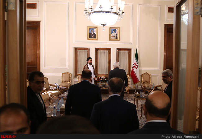 دیدار رئیس مجلس اعلای اسلامی عراق با وزیر امورخارجه