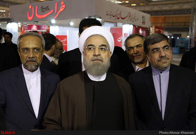 بازدید رییس جمهوری از نمایشگاه مطبوعات 