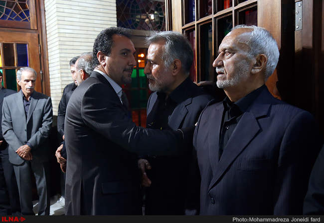 مراسم ترحیم والده احمد خرّم وزیر راه و ترابری دوره ی دوم دولت اصلاحات