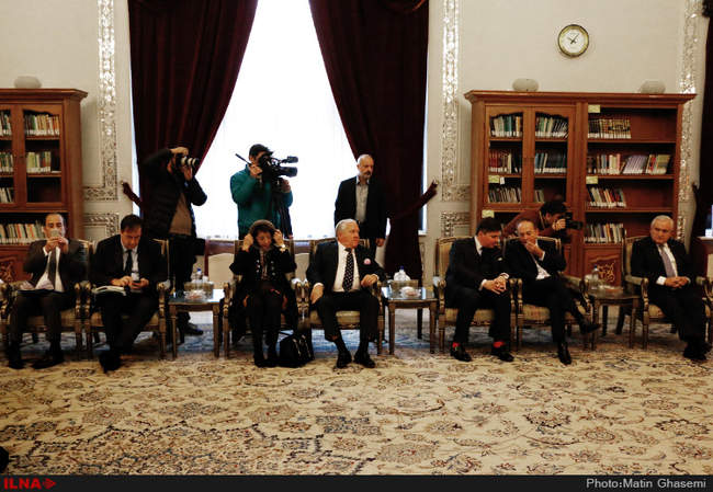 دیدار ژرار لارشه رئیس مجلس سنای فرانسه با آیت الله هاشمی رفسنجانی رئ