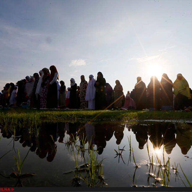 مسلمانان سراسر جهان در جشن عید فطر