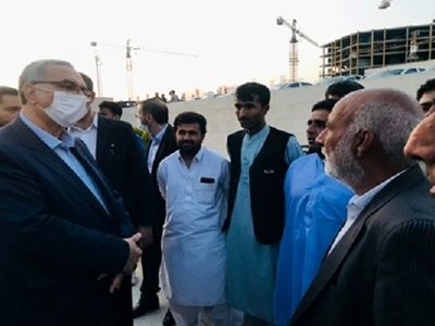 وزیر بهداشت وارد فسا شد