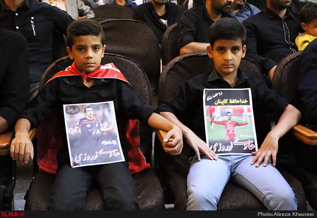 مراسم ترحیم هادی نوروزی کاپیتان تیم فوتبال پرسپولیس